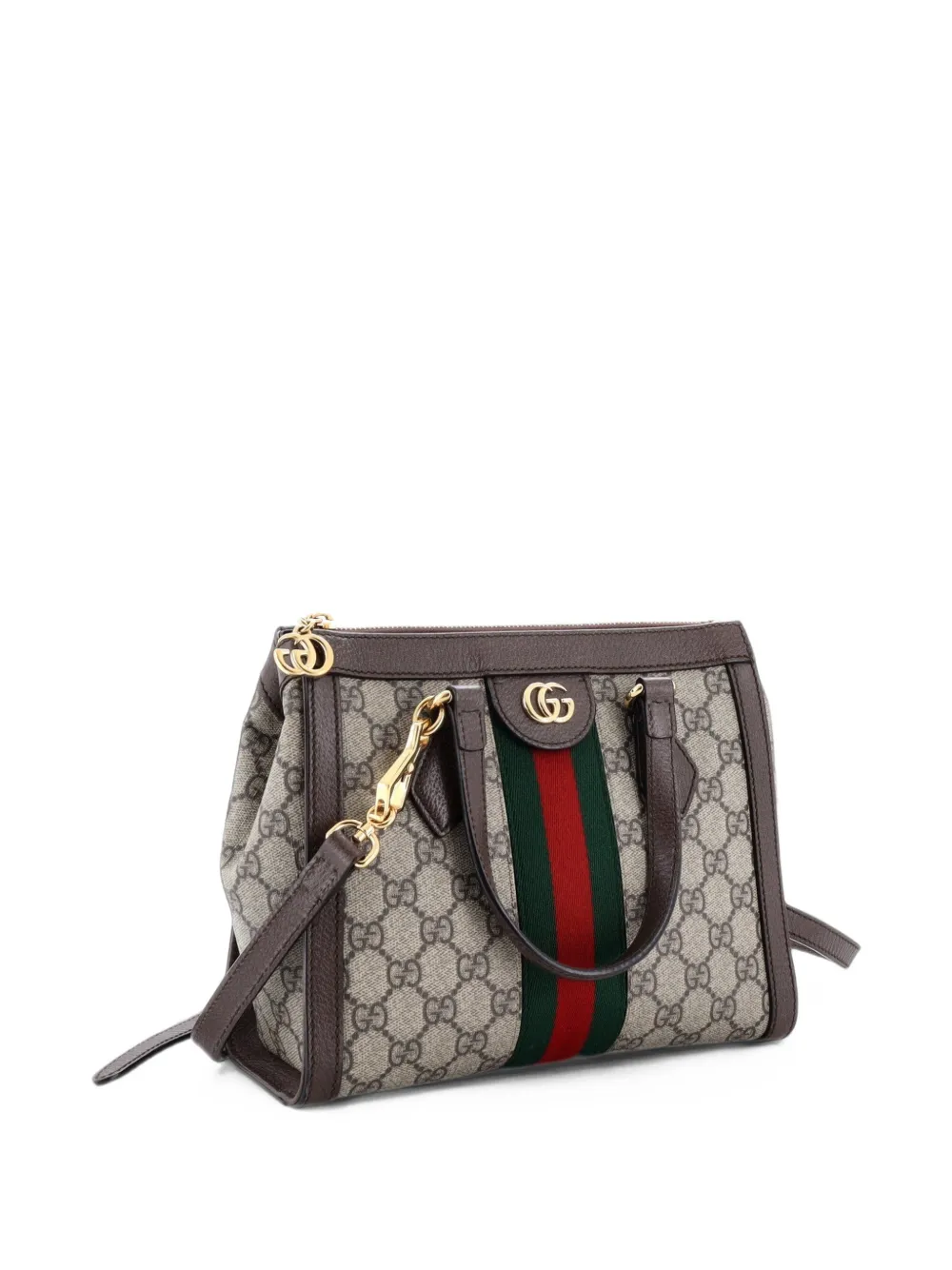Gucci Pre-Owned Ophidia Top Handle GG Coated Canvas Small tote bag - Brown