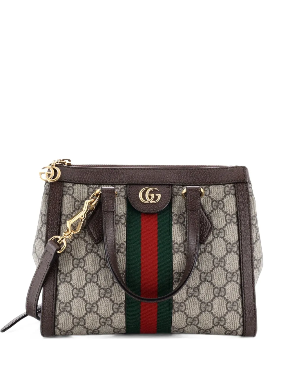 Gucci Pre-Owned Kleiner Ophidia Tote Bag mit GG-Beschichtung - Braun