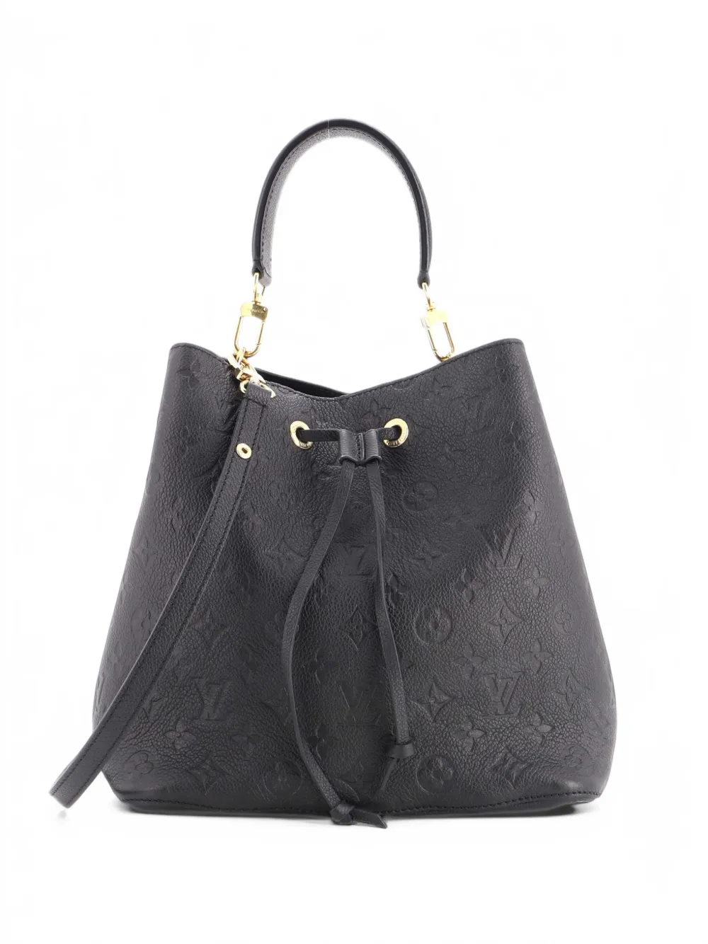 Louis Vuitton Pre-Owned NeoNoe Handbag Monogram Empreinte Leather MM bucket bag - Black