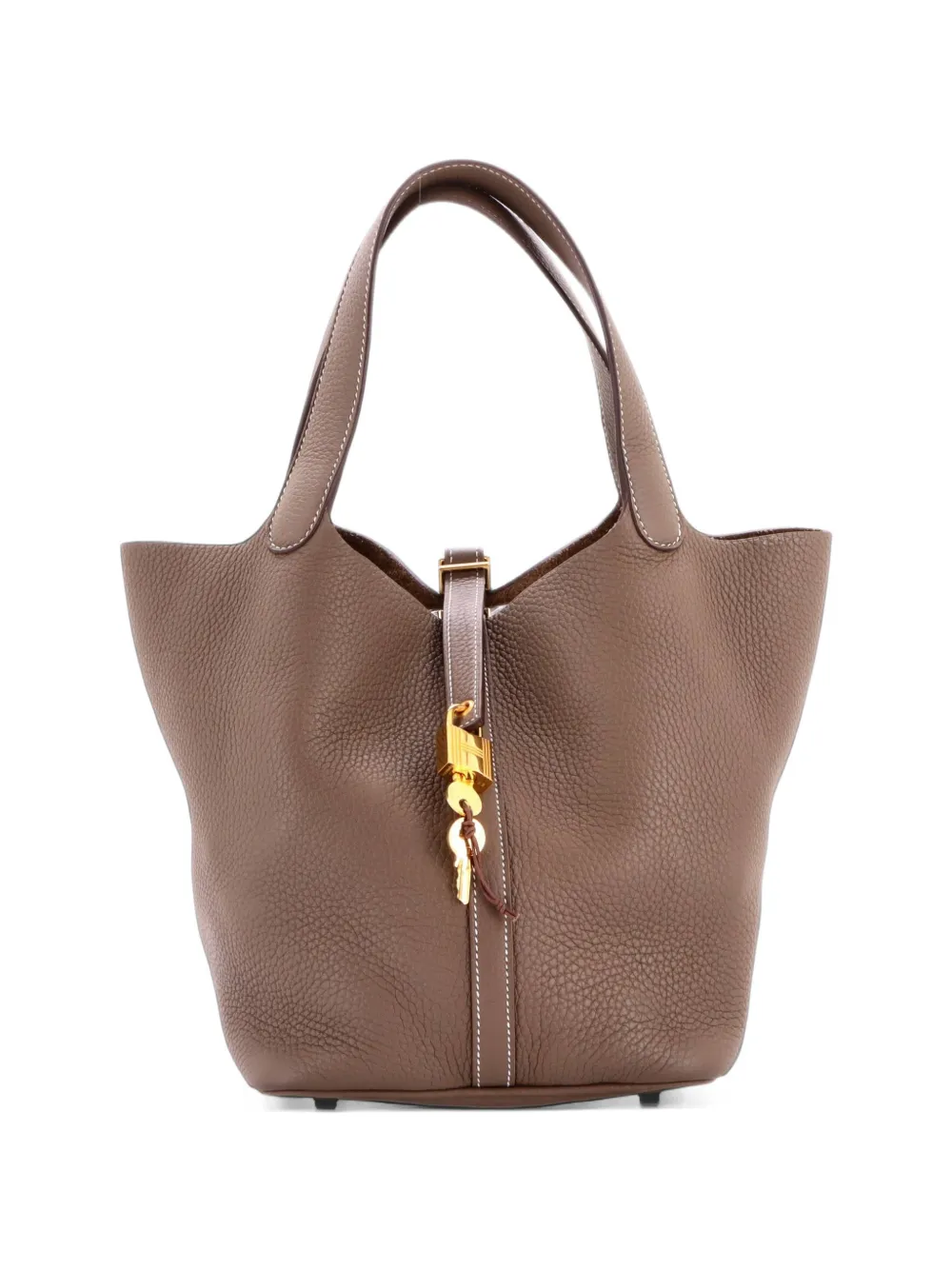 Hermès Pre-Owned Picotin Lock Bag Clemence MM bucket bag - Grau