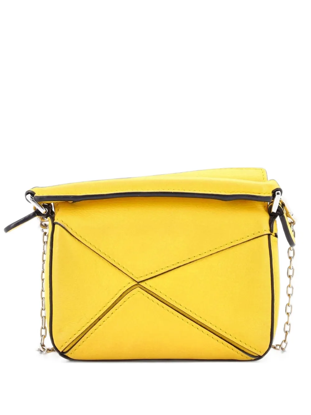 Loewe Pre-Owned Puzzle Bag Leather Nano crossbody bag - Gelb