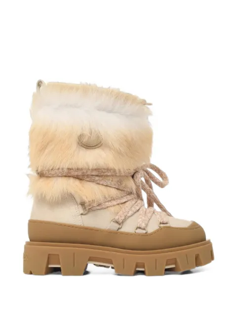 Moncler Peak Apres faux-fur suede boots