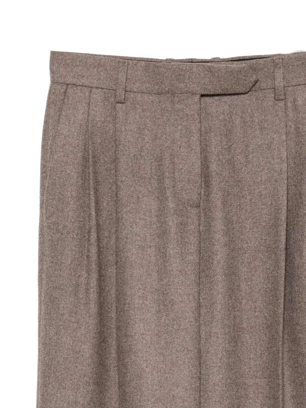 Gabriela Hearst pleated straight-leg trousers Bruin