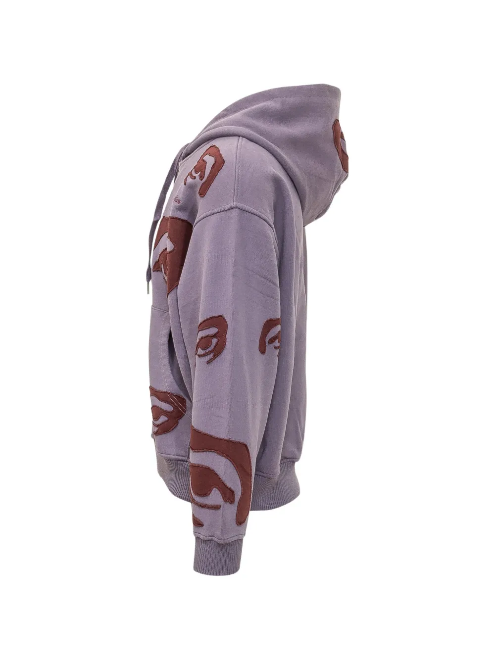 KidSuper eye-patch zip-up hoodie Paars