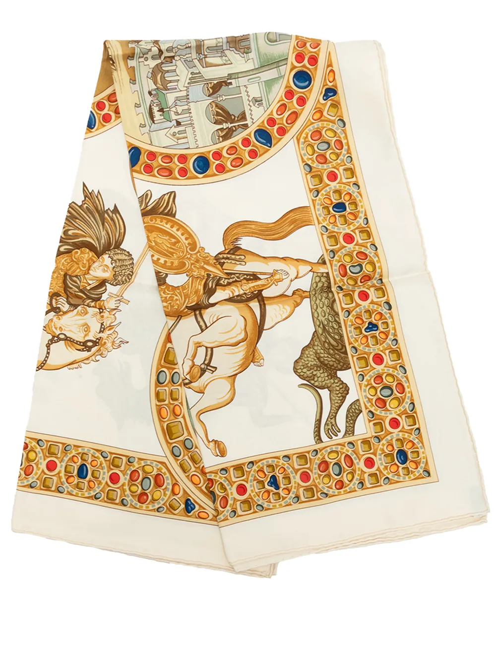 Hermès Pre-Owned 1990-2010 Le Triomphe du Paladin Silk Scarf scarves - Mehrfarbig
