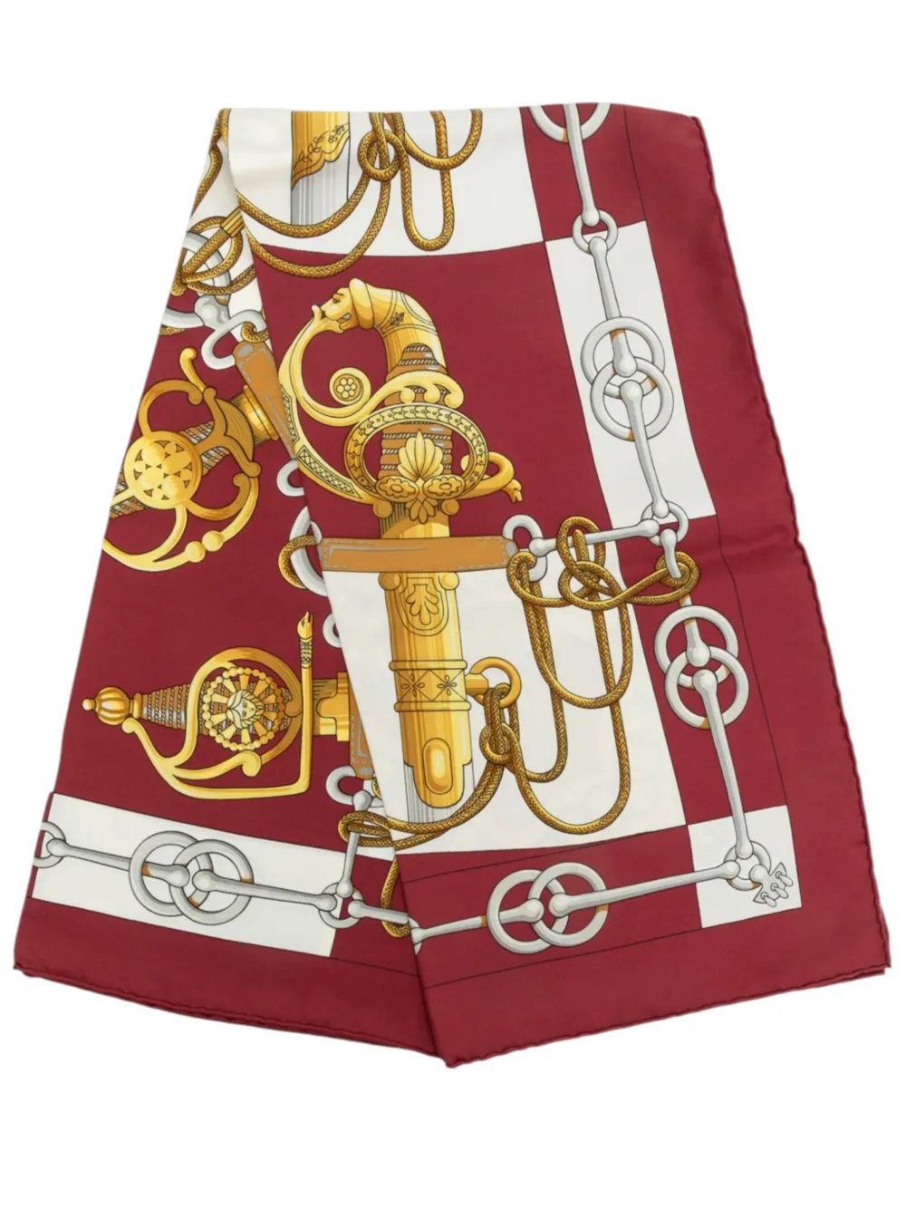 Hermès Pre-Owned 1990-2010 Cliquetis Silk Scarf 90 scarves - Rot