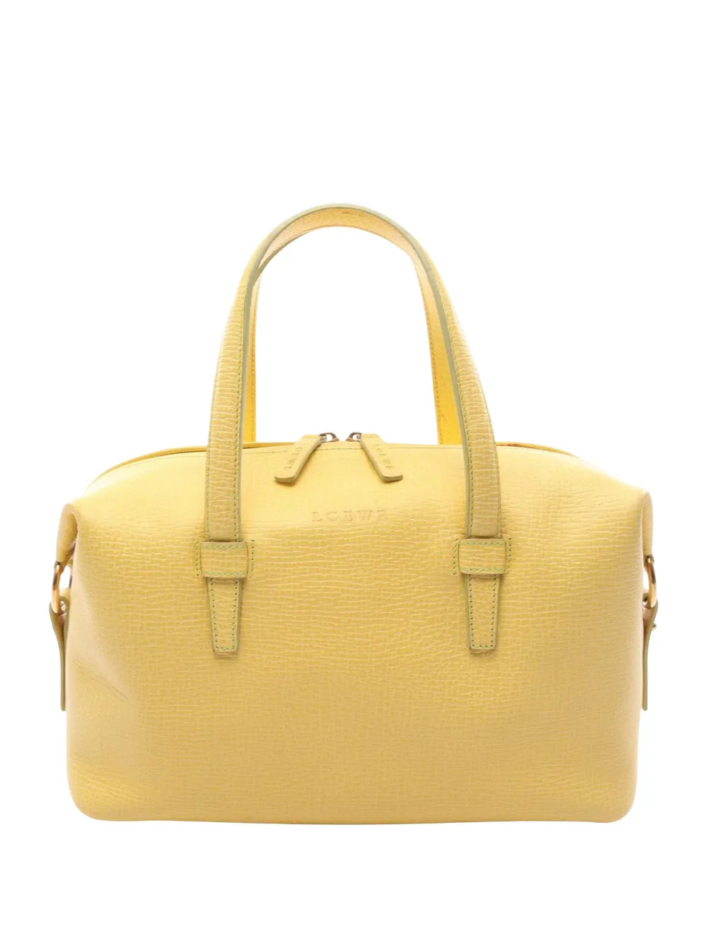 Loewe Pre-Owned 2000-2026 Textured Leather handbag - Gelb