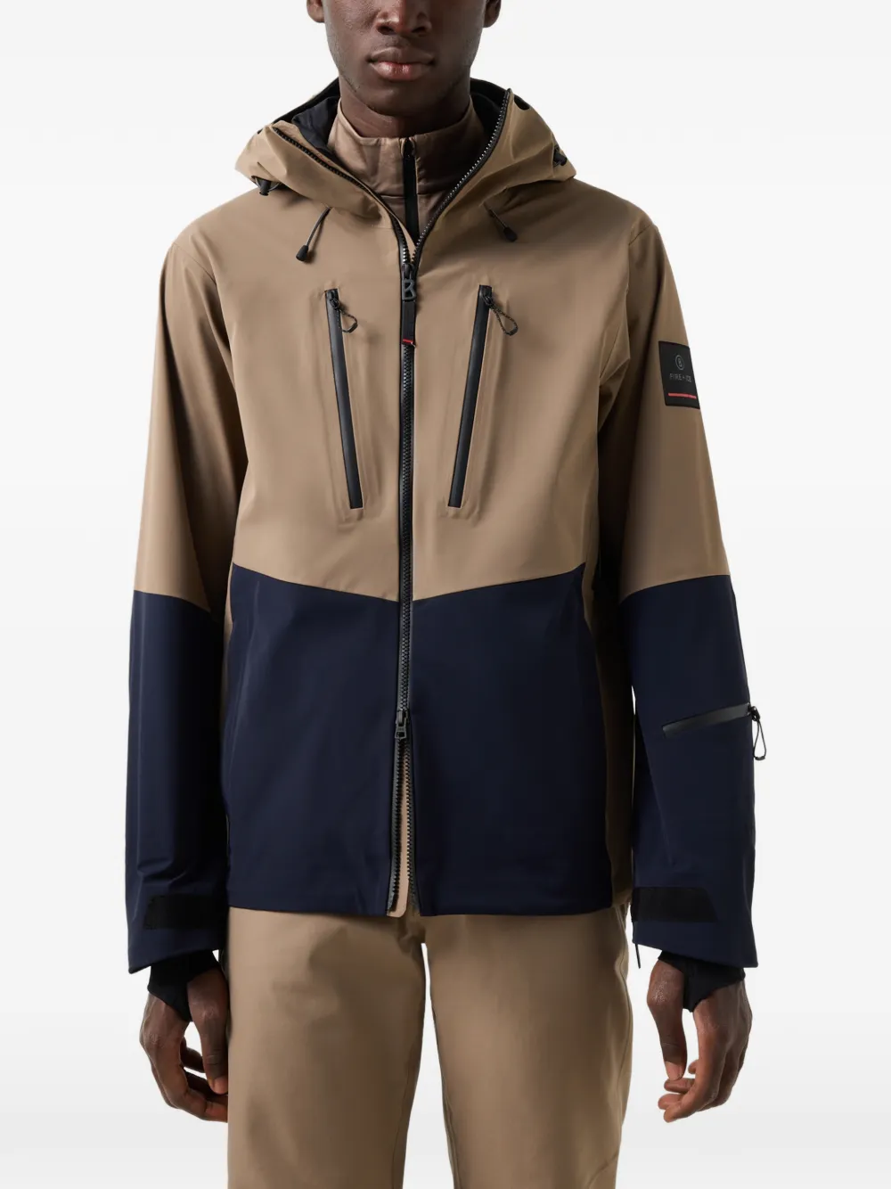 BOGNER FIRE+ICE Piaro hooded ski jacket - Braun
