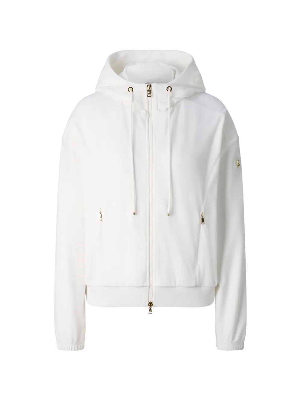 BOGNER Francine velvet-effect hooded jacket - Weiß