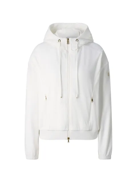 BOGNER Francine velvet-effect hooded jacket