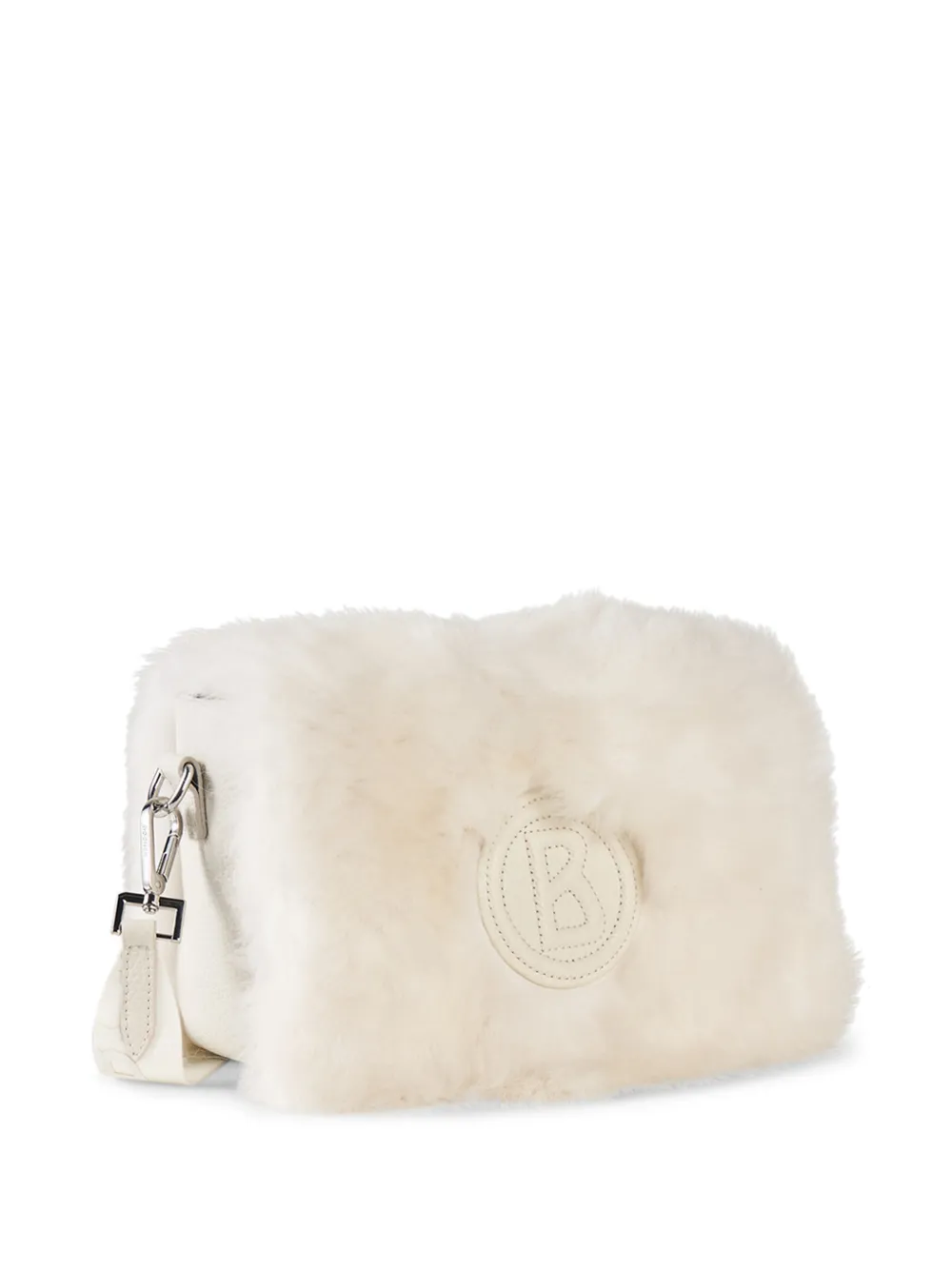 BOGNER Choulex Snow Bar shearling shoulder bag Wit