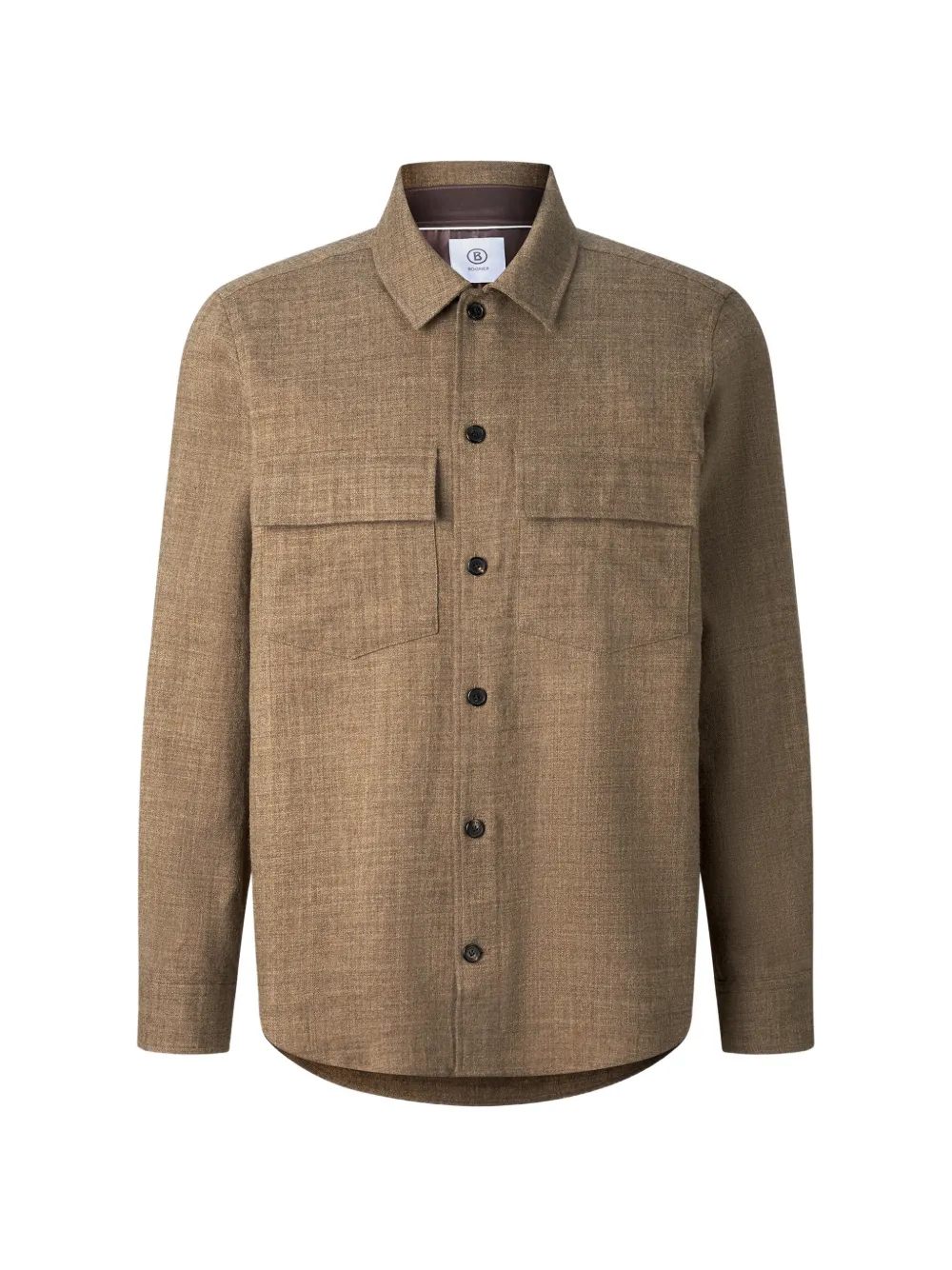 BOGNER chemise Heiko en laine vierge à poche à rabat - Marron BOGNER chemise Heiko en laine vierge à poche à rabat - Marron
