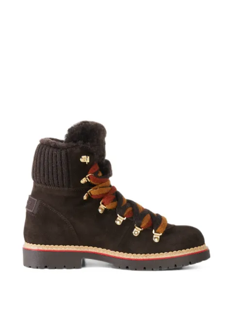 BOGNER Andermatt shearling-trim ankle boots