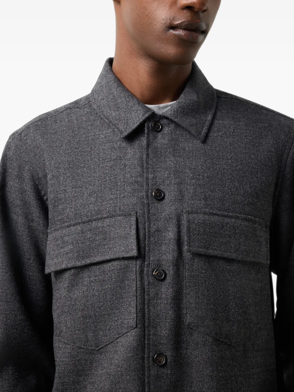BOGNER Heiko patch-pocket shirt Grijs