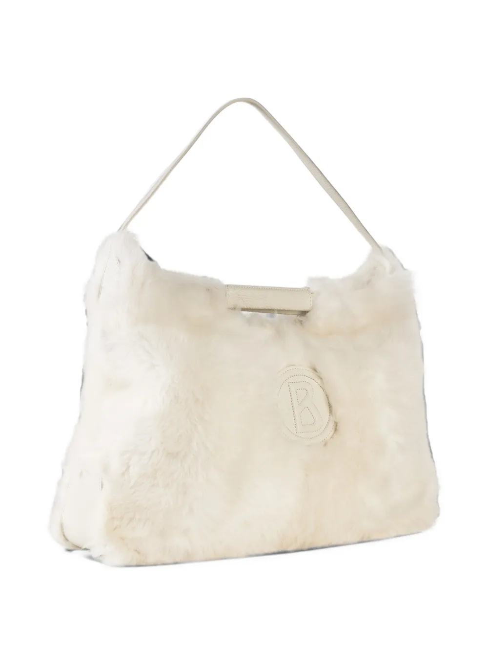 BOGNER Choulex Snow Mable lamb-fur tote bag Wit
