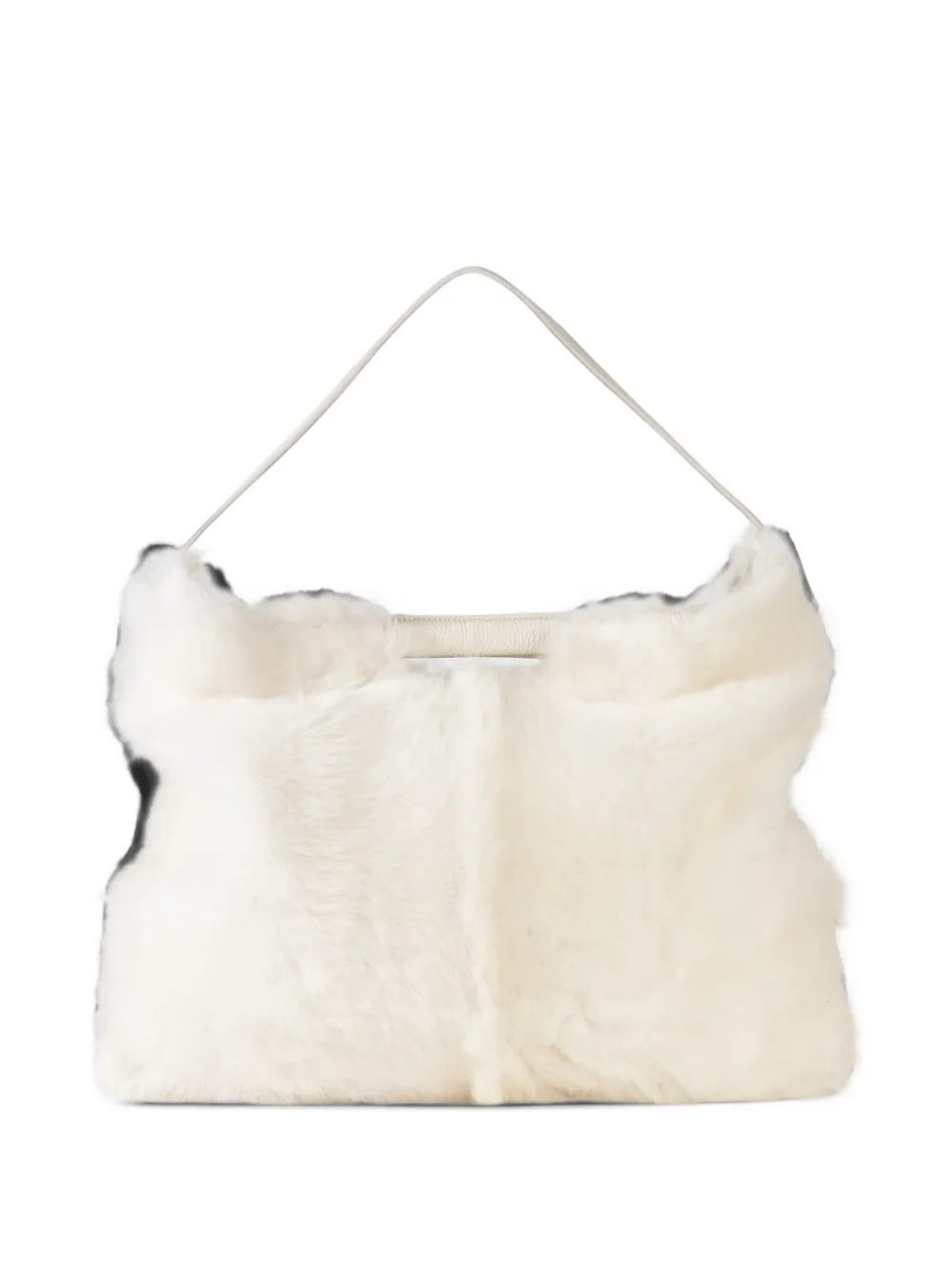BOGNER Choulex Snow Mable lamb-fur tote bag Wit