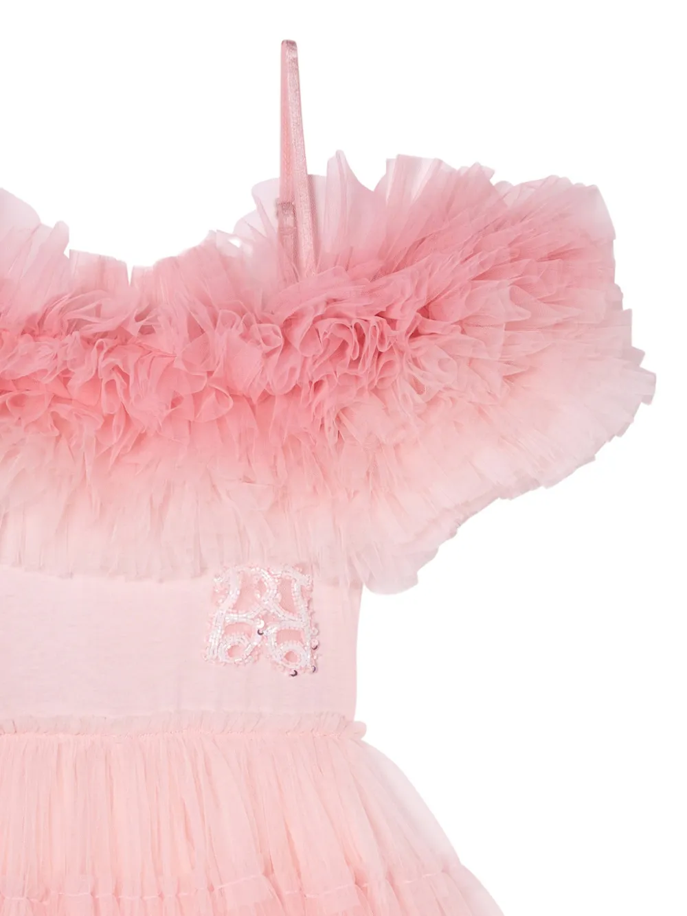 Tutu Du Monde x Barbie ruffled tulle dress Roze