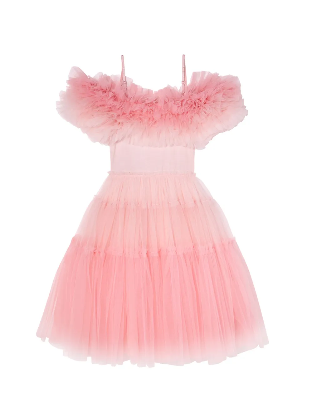 Tutu Du Monde x Barbie ruffled tulle dress Roze