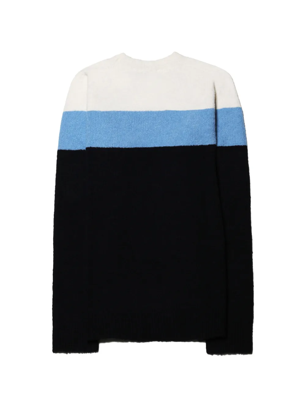 Roberto Collina colour-block knit sweater Zwart