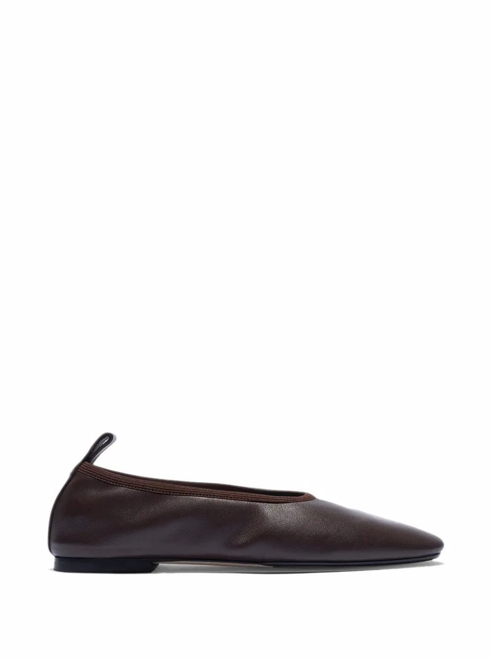Aeyde Dex leather ballet flats - Marrone