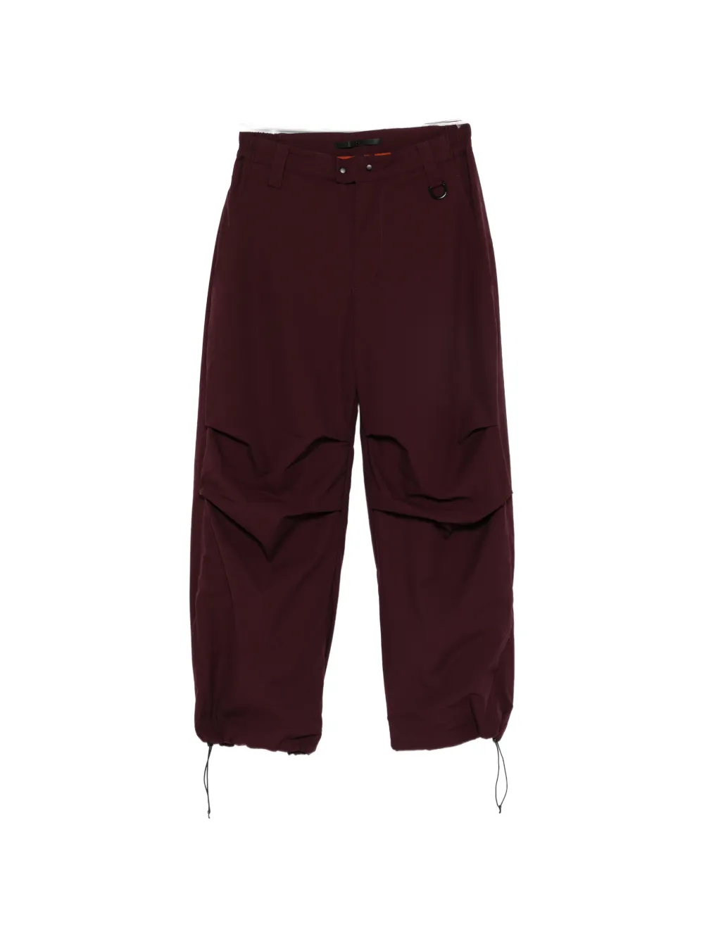 JG1 pleated-knee track pants - Rosso