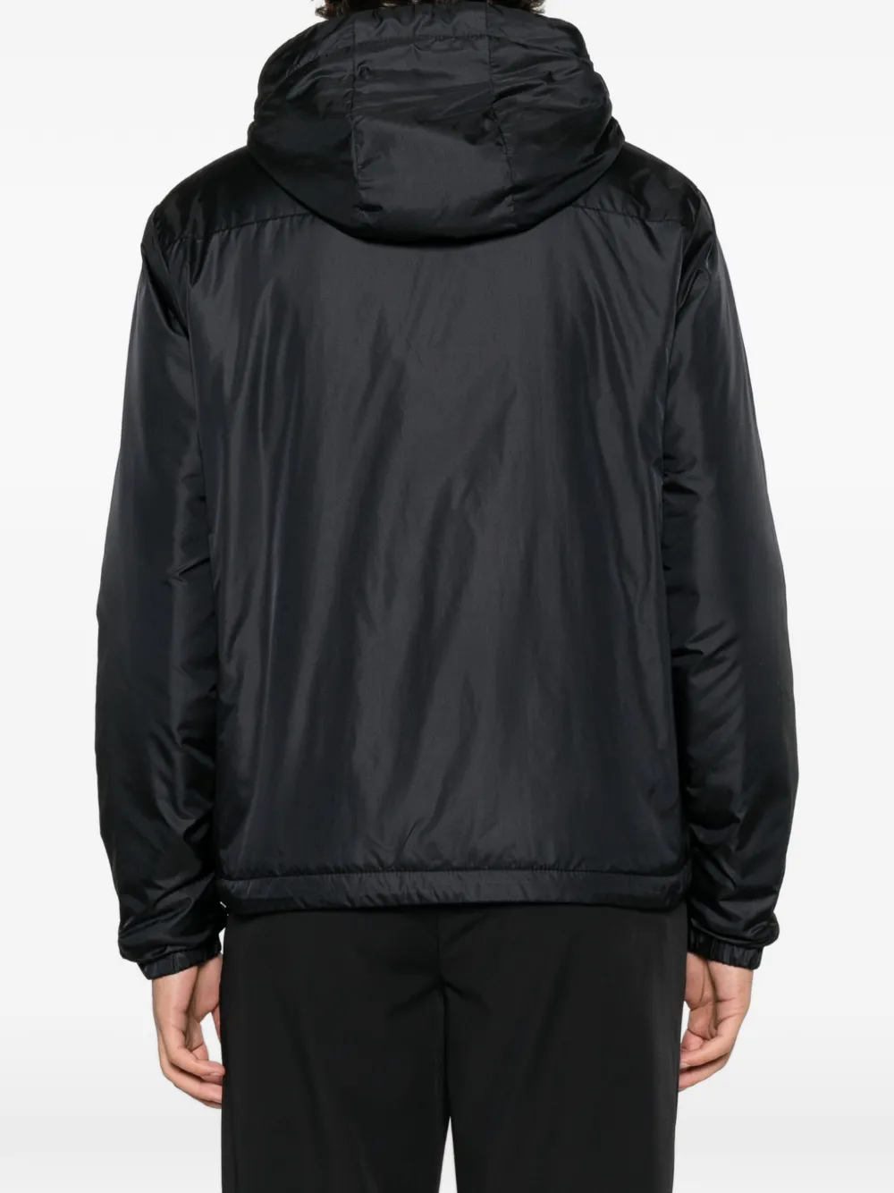 ASPESI hooded zip-up jacket Zwart