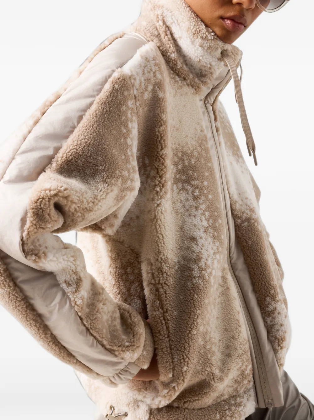 BOGNER FIRE+ICE Ninetta jacquard-design jacket Beige