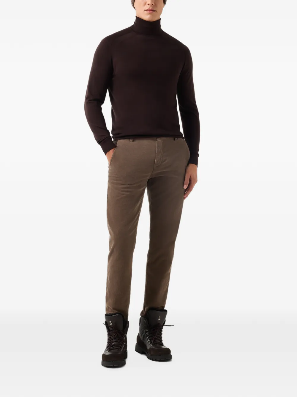 BOGNER Riley ribfluwelen broek Bruin