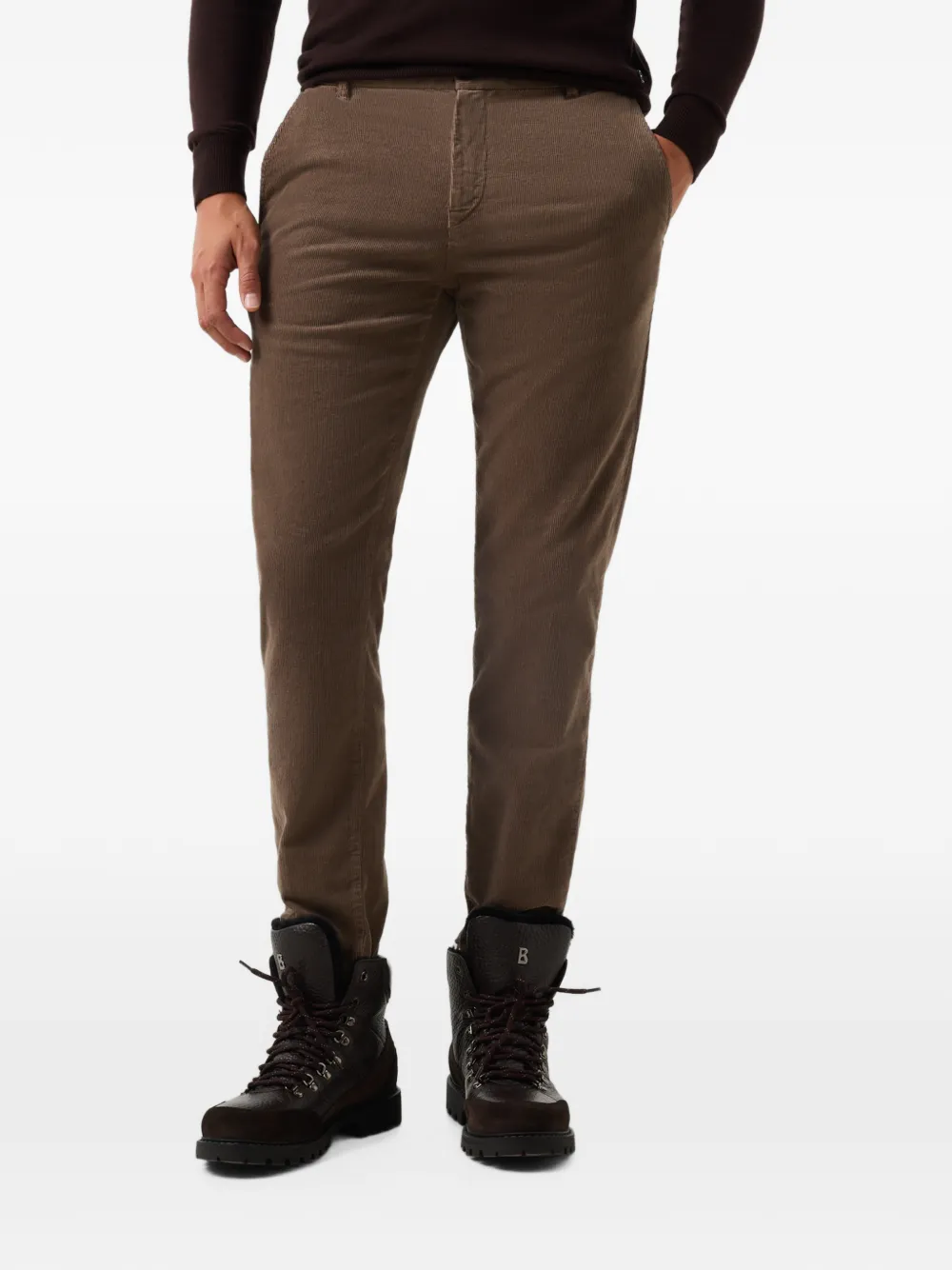 BOGNER Riley ribfluwelen broek Bruin