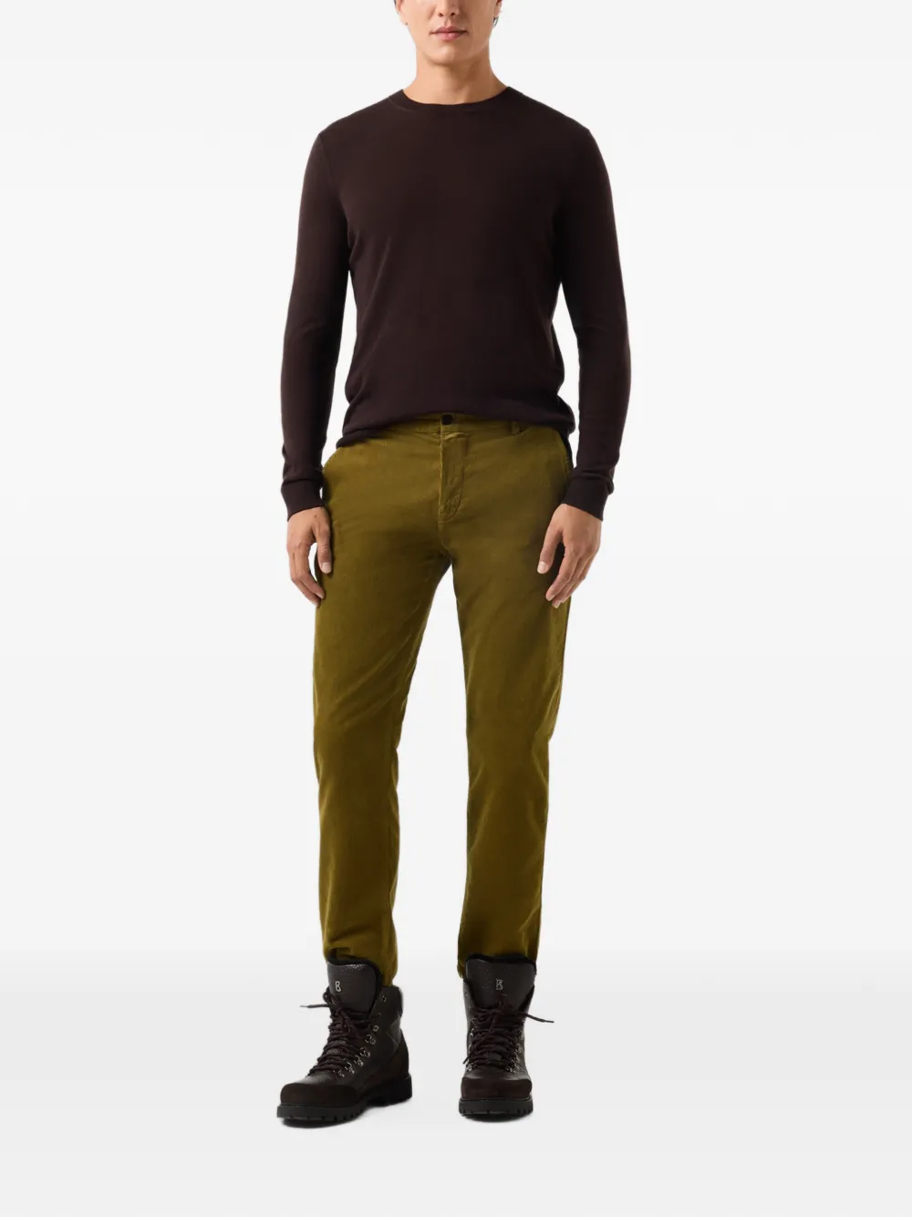 BOGNER Riley Casual corduroy trousers Groen