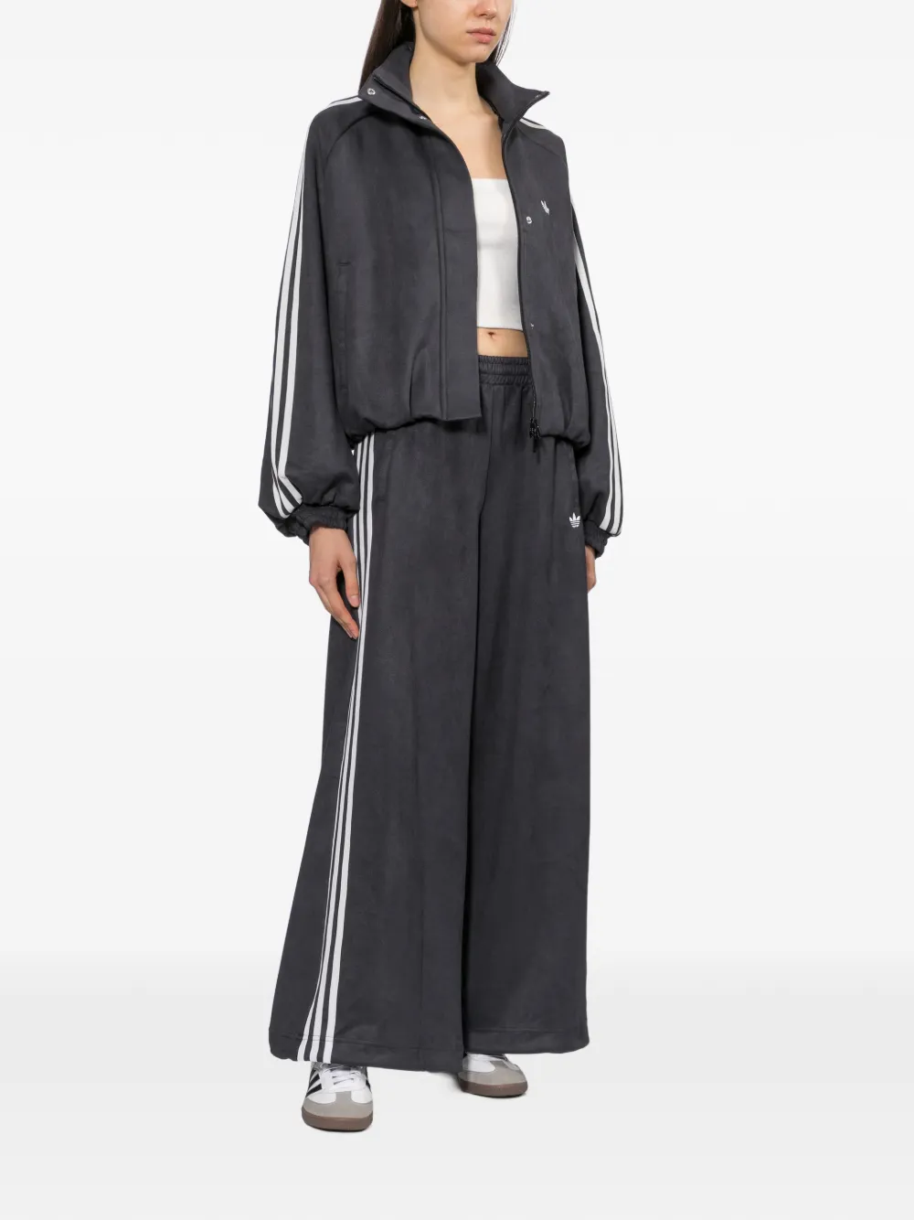 adidas Adilenium season 6 faux-suede track pants Grijs