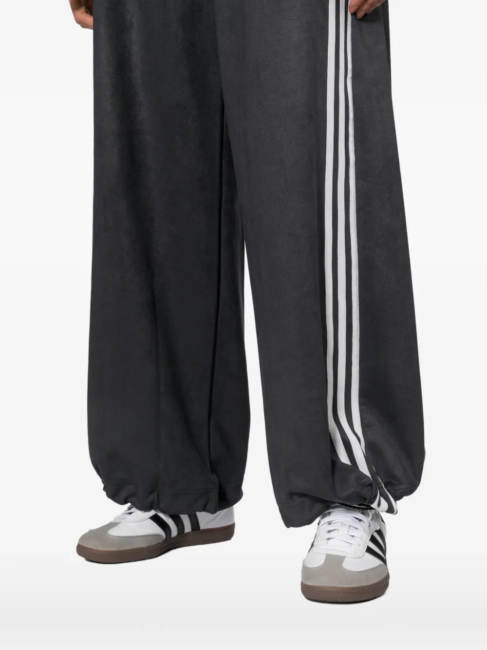 adidas Adilenium season 6 faux-suede track pants Grijs