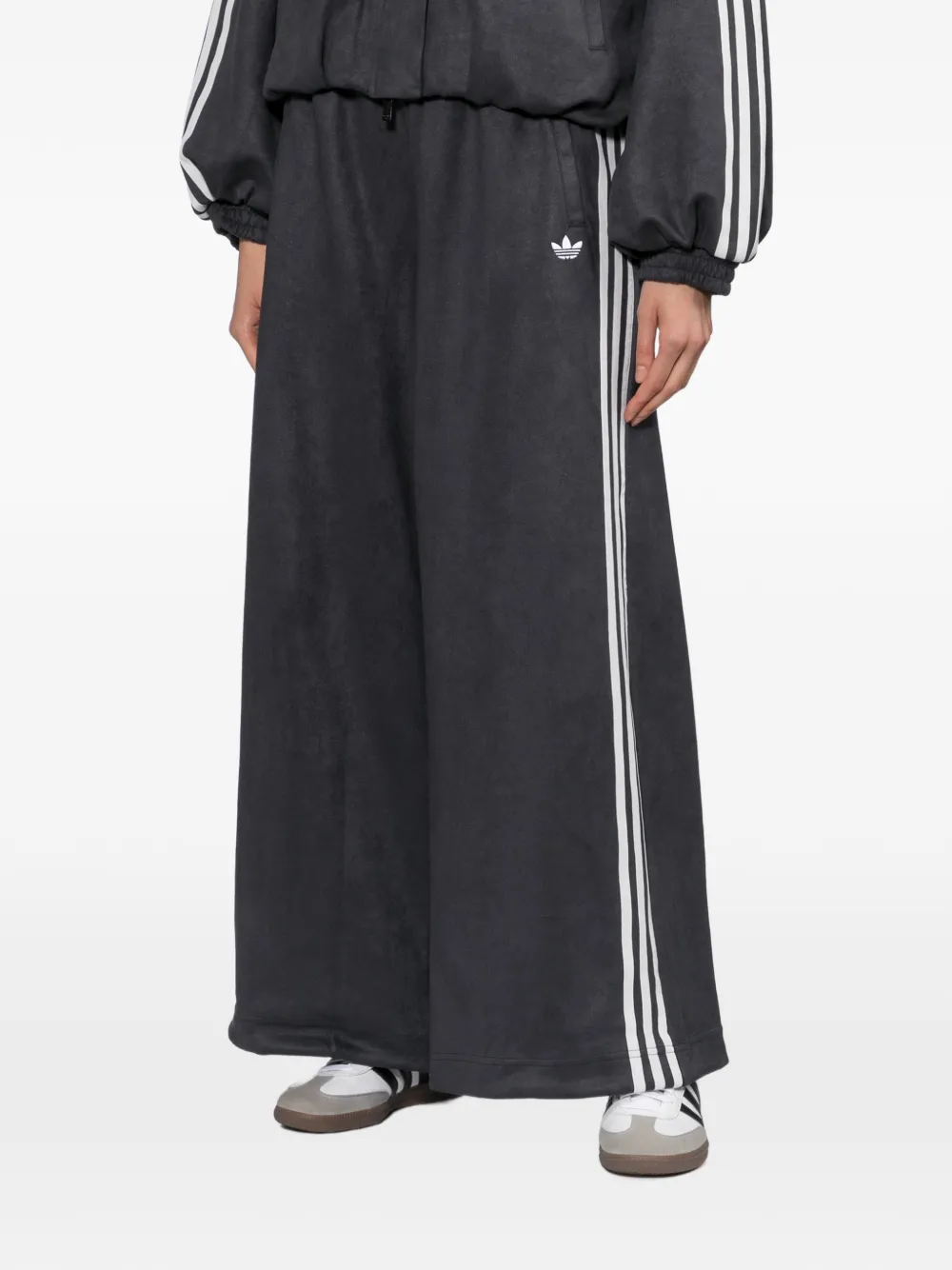adidas Adilenium season 6 faux-suede track pants Grijs