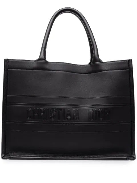 Christian Dior Pre-Owned 2022 ミディアム エンボスレザー ブック トートバッグ