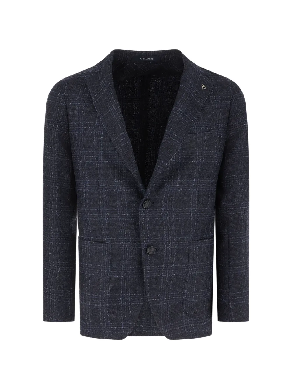 Tagliatore check-pattern blazer Blauw