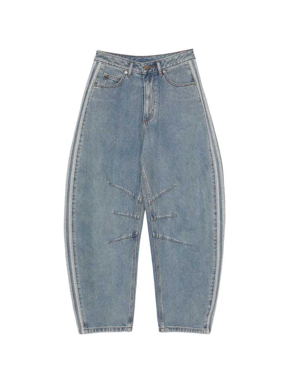 adidas Jeans a vita alta - Blu