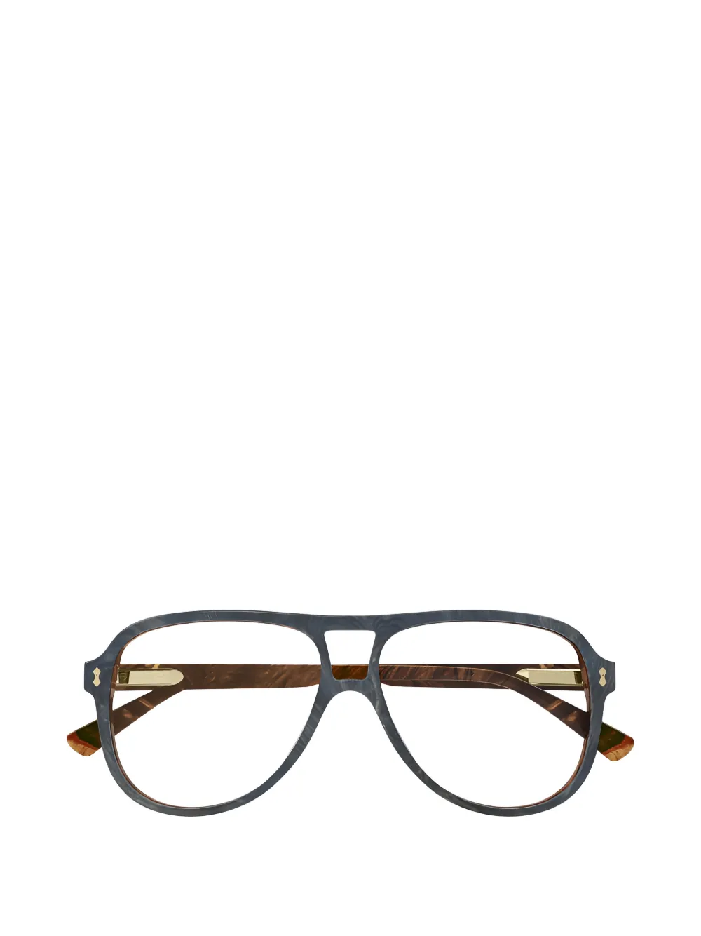 Gucci Eyewear pilot-frame glasses - Grigio