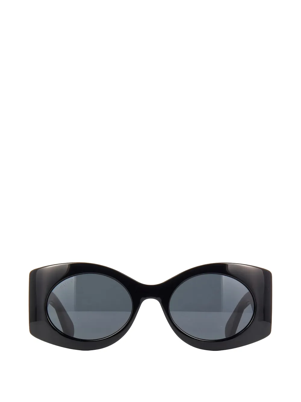 Gucci Eyewear Double G oval-frame sunglasses Zwart