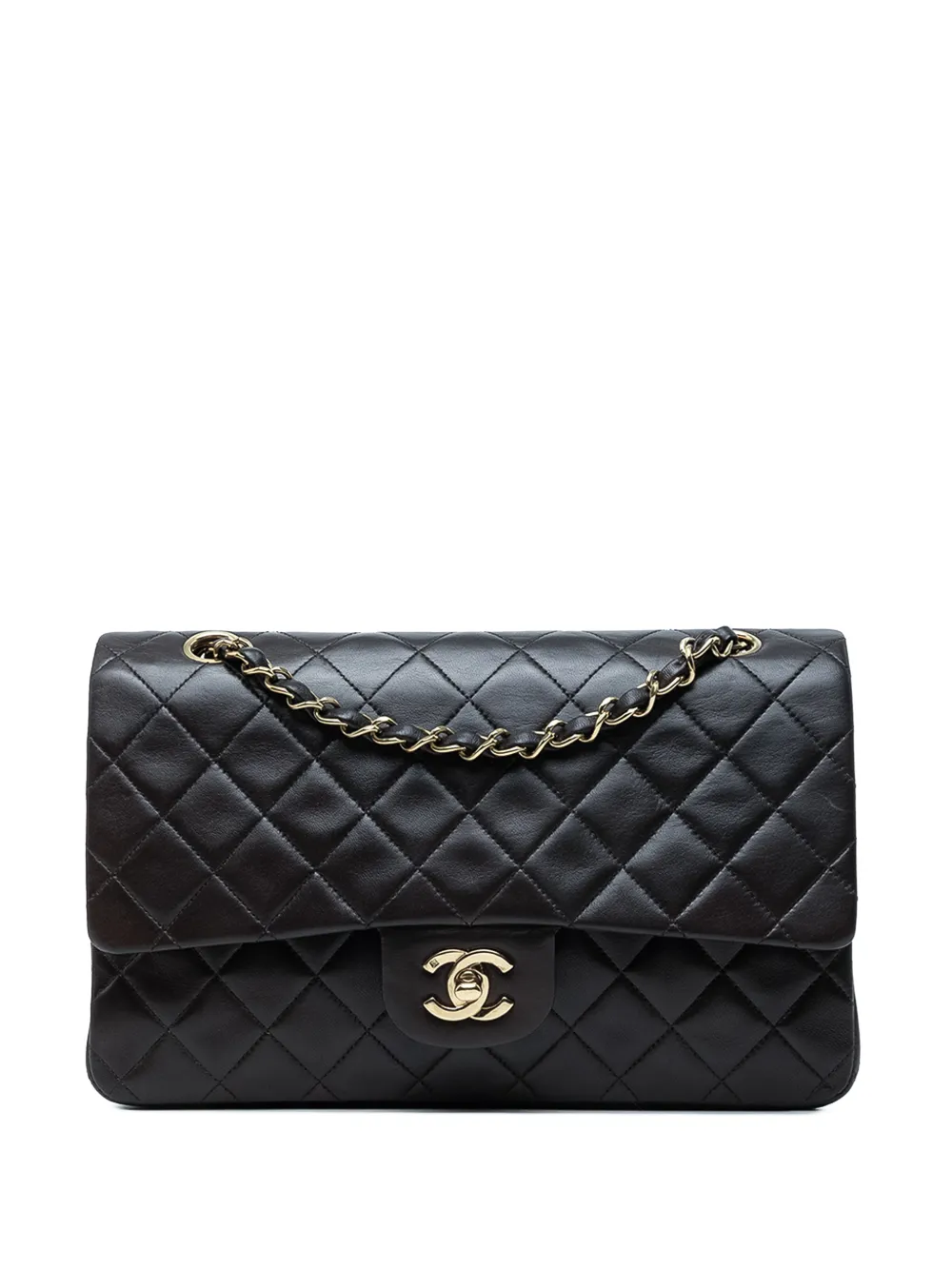 CHANEL Pre-Owned 1991-1994 Medium Classic Lambskin Double Flap shoulder bag - Black