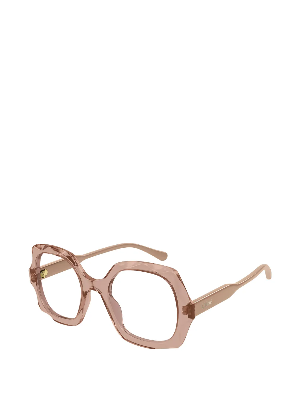 Chloé Eyewear geometric-frame glasses Roze