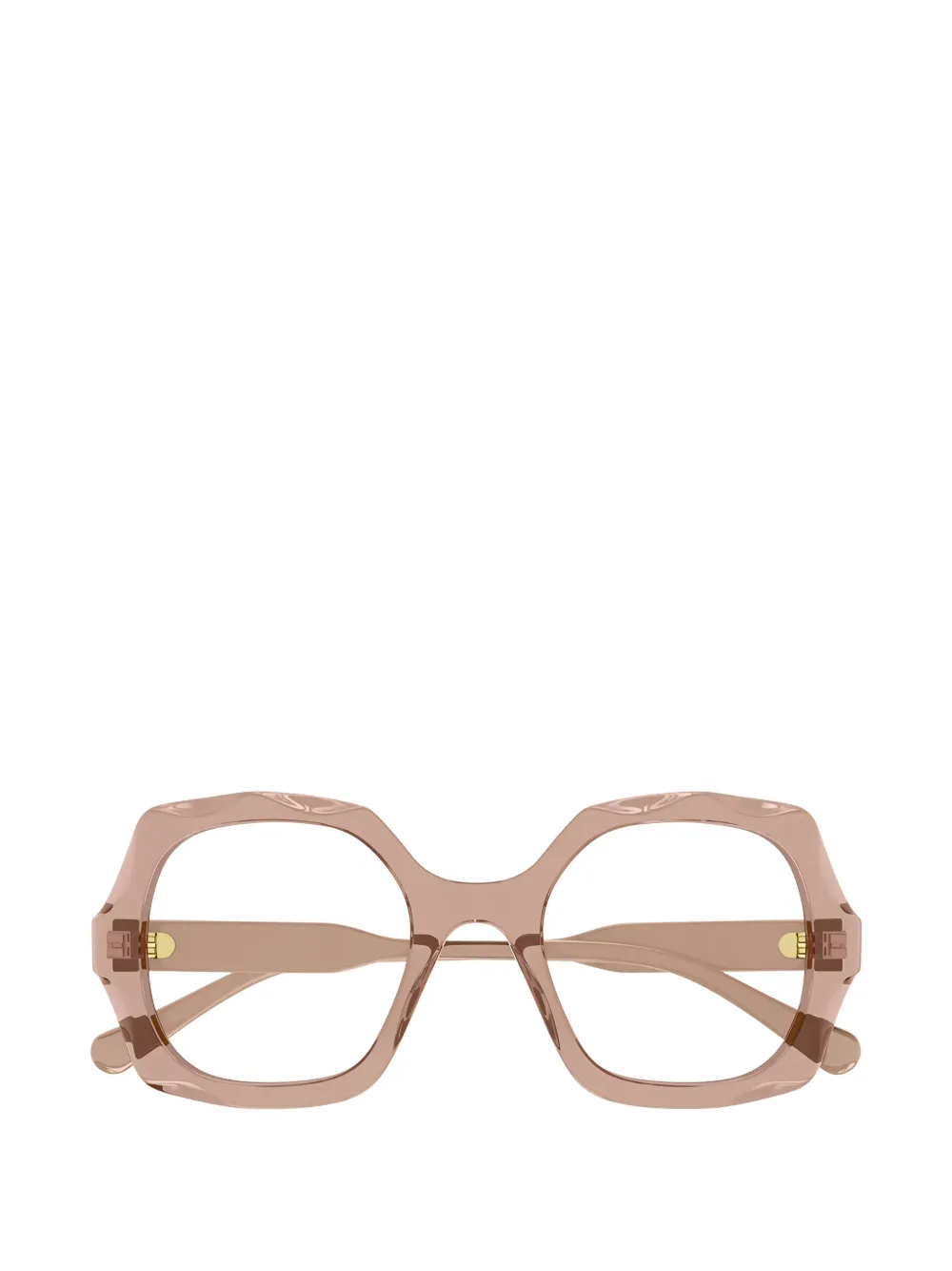 Chloé Eyewear geometric-frame glasses Roze
