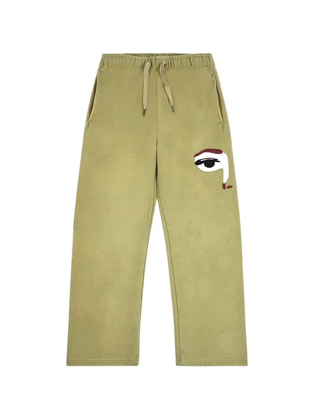 KidSuper face-patch track pants - Toni neutri