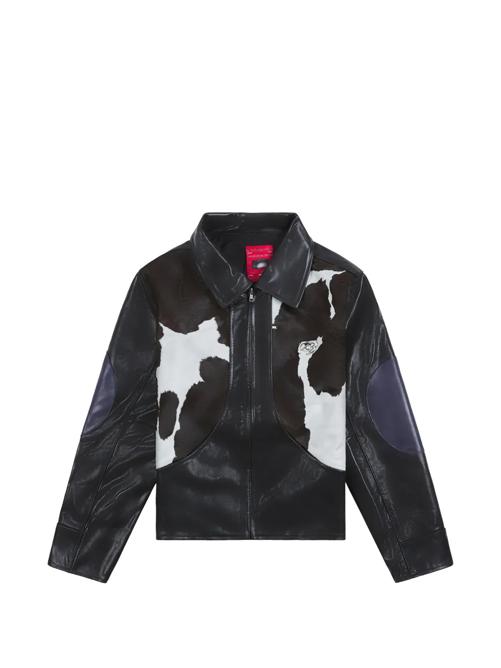 KidSuper cowhide-leather jacket - Nero