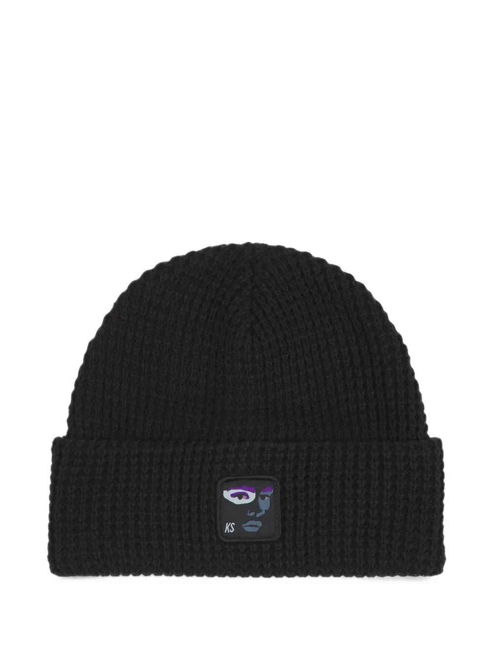 KidSuper Face Logo beanie hat - Nero