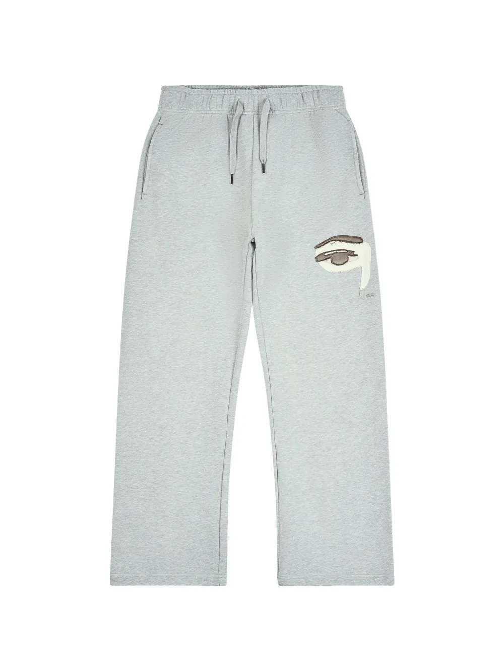 KidSuper eye-print track pants - Grigio