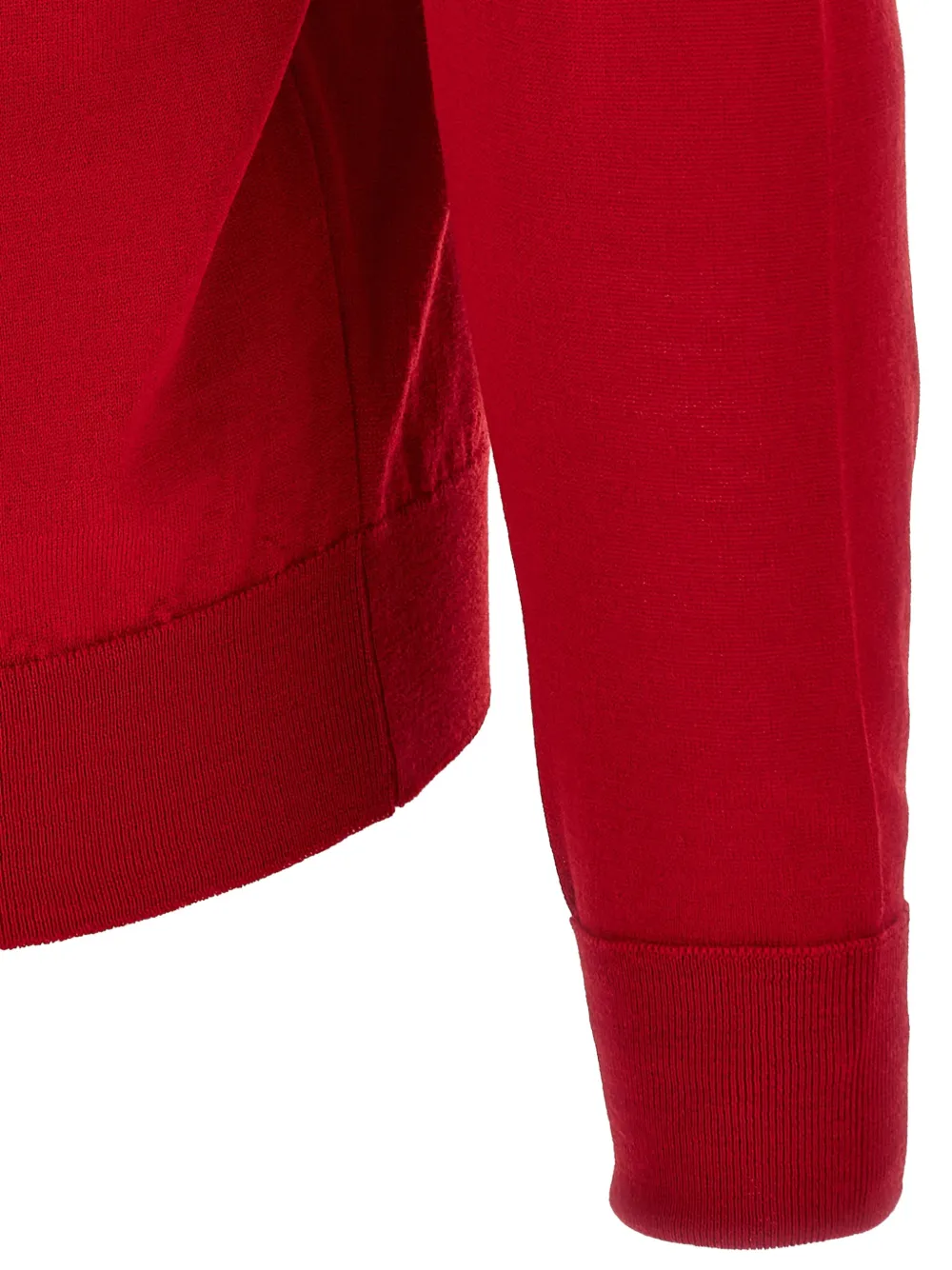John Smedley Dorset long-sleeve polo shirt Rood