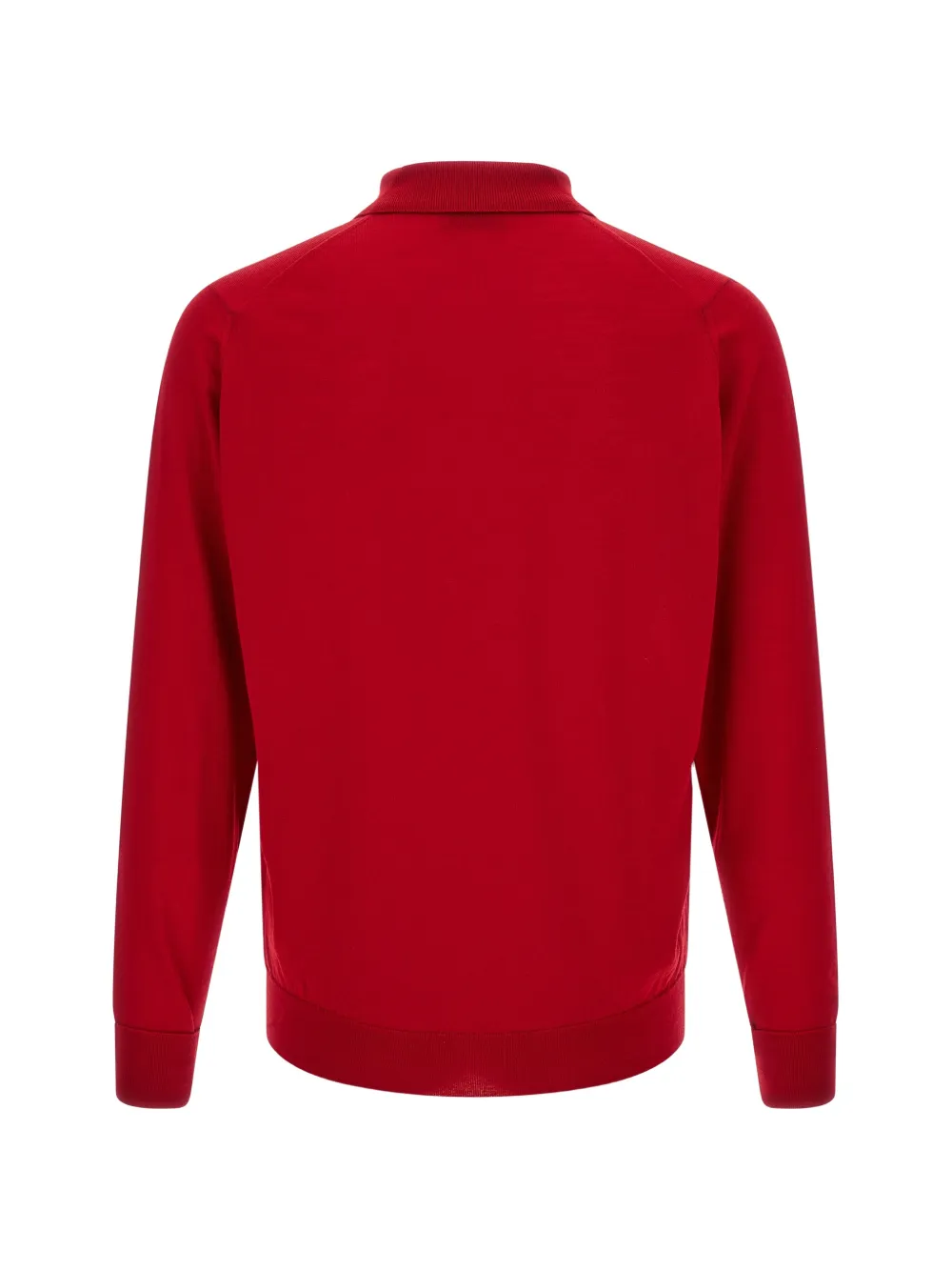 John Smedley Dorset long-sleeve polo shirt Rood
