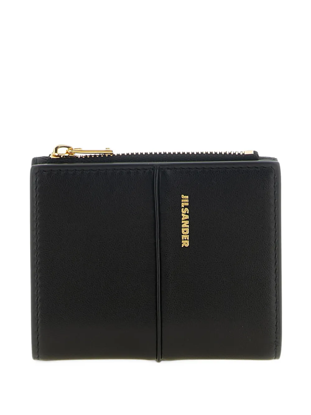 Jil Sander Linea stitching mini wallet - Nero