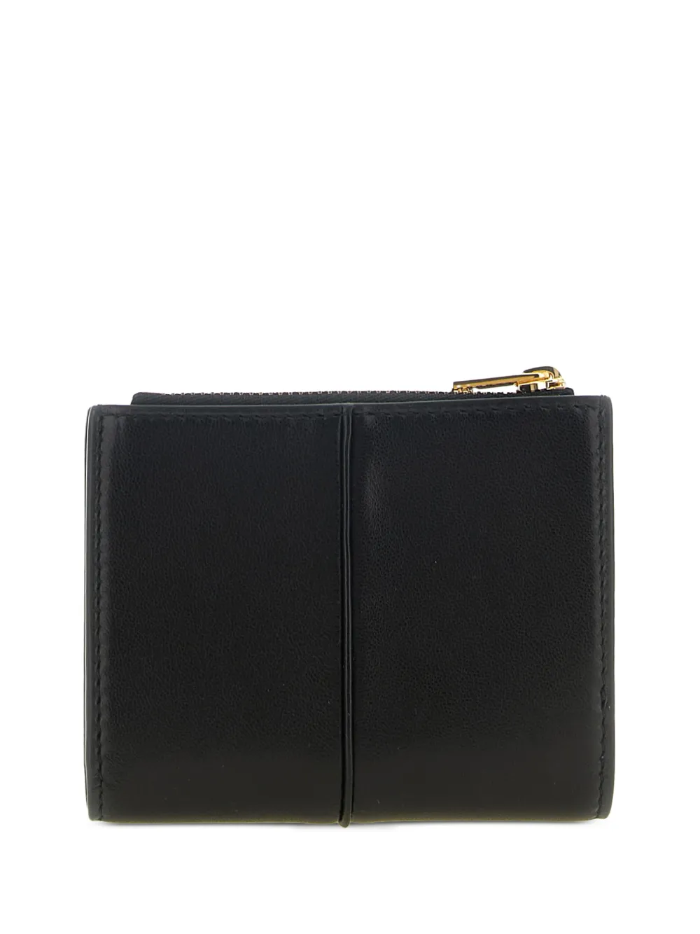 Jil Sander Linea stitching mini wallet Zwart