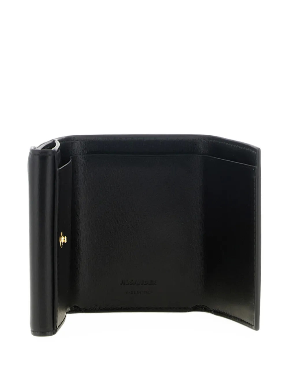 Jil Sander Cannolo mini tri-fold wallet Zwart